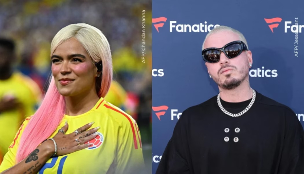 Karol G reaccionó a &quot;Rayo&quot;, el nuevo álbum de J Balvin