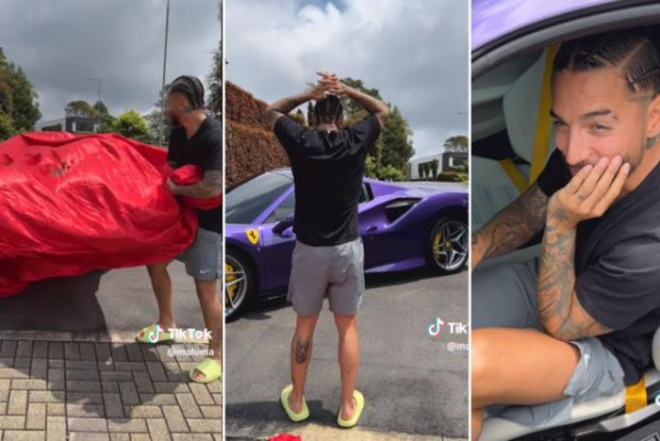 Maluma presentó a &#039;uvita&#039;, su lujoso Ferrari F8 Tributo: &#039;Esto es solo el principio&#039;