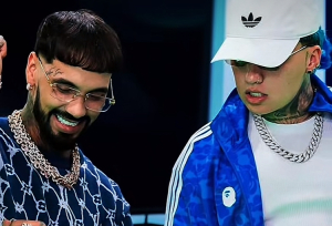 Blessd y Anuel fueron vistos juntos grabando