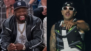50 Cent se subió a una tarima con Feid para cantar reggaetón